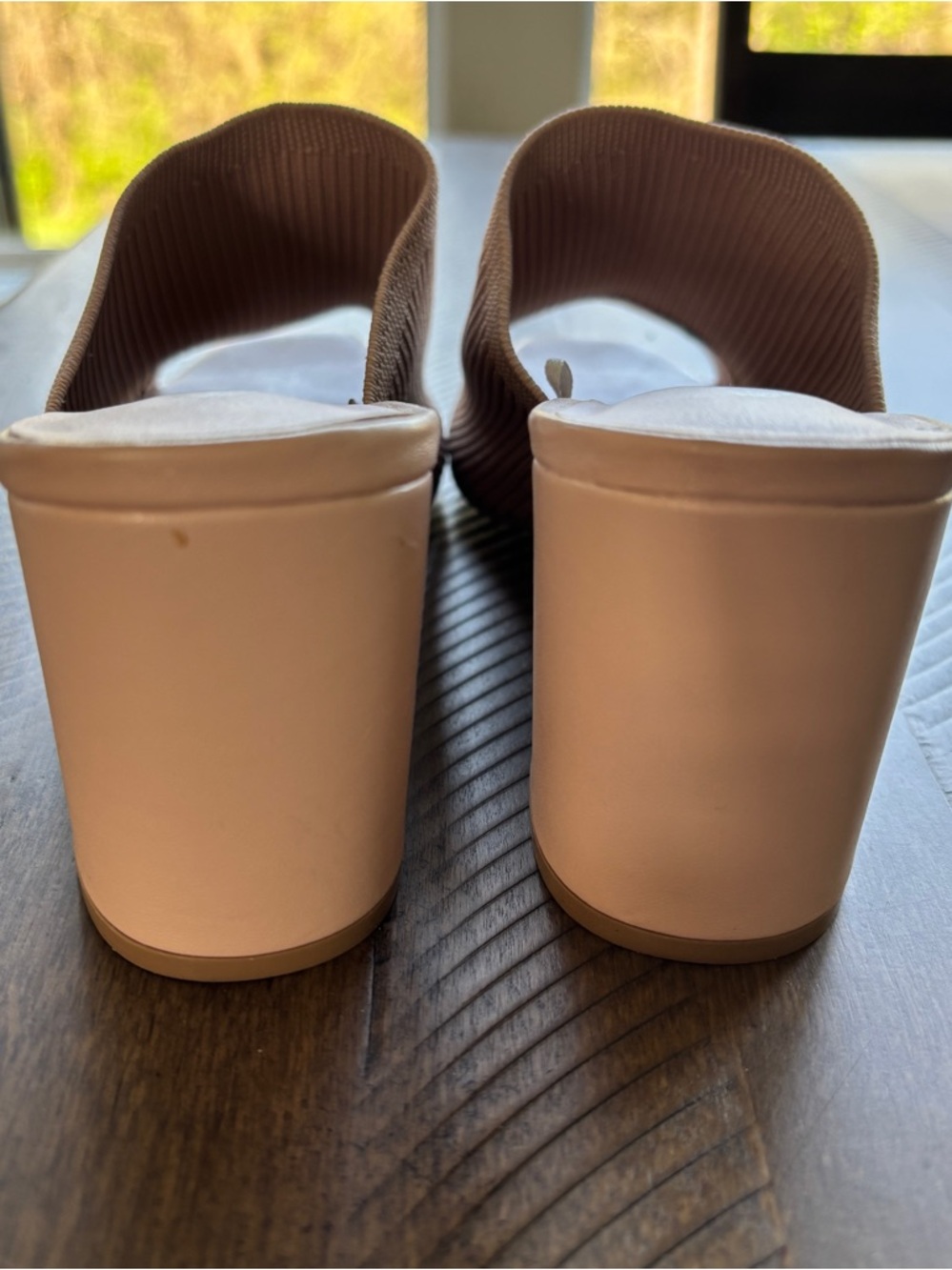 Altar’d State Tan Mule Knit Slides. Size 9 - Picture 5 of 6
